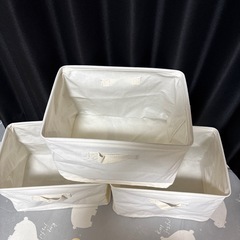 ★新品未使用！収納BOX長方形3点セット★の画像