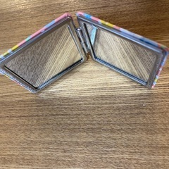 二面鏡　等倍鏡　拡大鏡　折り畳みミラー　フェリテ　コンパクトミラー　鏡の画像