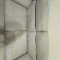 ニトリ　3人掛けソファ 布張りタイプ（モカ） (MK02 KD MO)  商品コード   1150174の画像