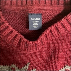 Baby GAPボルドーセーターの画像