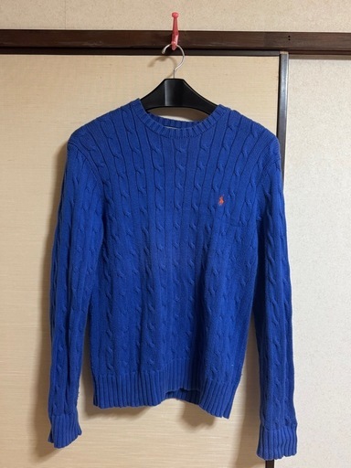 Polo by Ralph Lauren ニット　S 青　コットン
