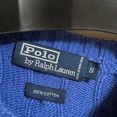 Polo by Ralph Lauren ニット　S 青　コットンの画像