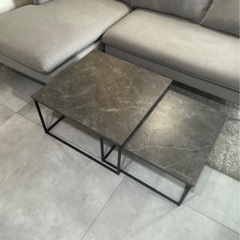 LOWYA 大理石調 ネストローテーブル
の画像