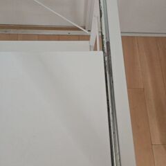 レンジラック+レンジ上収納棚 　白　ホワイトの画像