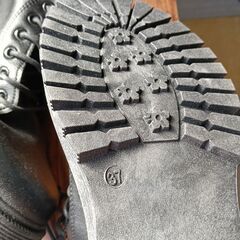 新品 23.5cm レディース ブーツ ブラック 厚底 シューズ サイドゴア 識別番号:【B125-S】の画像