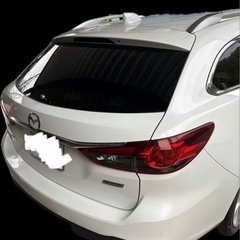 【値引き不可】MAZDAマツダ アテンザワゴン 2.2 XD  GJ2FW 6MTディーゼルターボ　ホワイト 平成26年式 車検2年付 R9年10月まで 187000㌔の画像