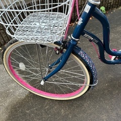 シスタージェニー 自転車 22インチ ネイビー ピンク SisterJenniiの画像