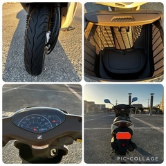 通勤や買い物に便利なバイクの画像