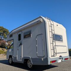 ３連休キャンペーン開始⭐️‼️兵庫⭐️‼️キャンピングカー⭐️‼️バンテック⭐️‼️ATOM⭐️‼️キャブコン　キャブコンバージョン　トヨタ　ライトエーストラックベース　バンクベッド　リア２段ベッド　車検有り　マニュアル車　MT5速　高断熱　クリーニング済み　取扱説明書あり　動画あり　追加写真ありの画像