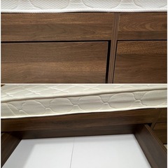 ●セミダブルベッド！ボンネルコイルマットレス付き！　の画像