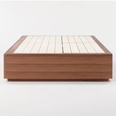 無印　収納ベッド　シングル　オーク材　　の画像