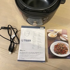 TIGER COOKPOT電気圧力鍋 COK-B400 2.5L ブラックの画像