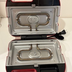 vitantonio ワッフル　ホットサンド　メーカー　赤の画像