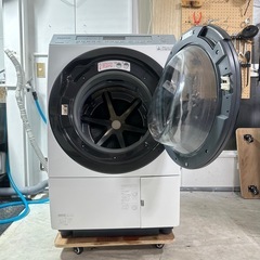 完全分解洗浄、送料、取り付け無料　保証12ヶ月　ドラム式洗濯機  Panasonic NA-VX800AR　ヒートポンプ式の画像