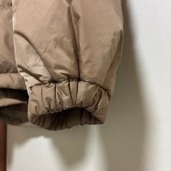 INHERIT ベージュ ダウンジャケット フード付きMの画像