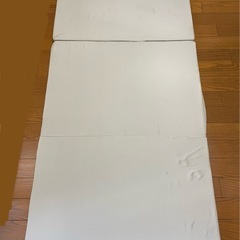 【新品未使用】高反発三つ折りマットレスとライトダウン羽毛掛け布団　シングルの画像