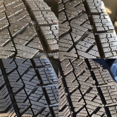 バリ溝イボ付き14インチ スタッドレス155/65R14 4本 ブリジストン VRX2 2023年の画像