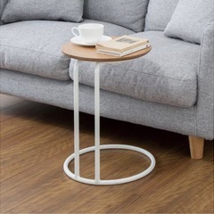 ニトリ　NITORI サイドテーブル ラウンズ ナチュラルの画像