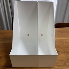 【お得】　ニトリ　A4ファイルスタンド Nオール レギュラーワイド　ティッシュケース  ホワイトの画像