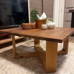 鈴木権之助商店 ウォルナット 無垢材 ローテーブルの画像