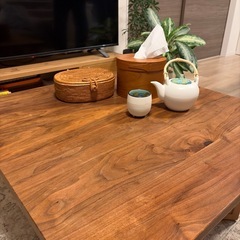 鈴木権之助商店 ウォルナット 無垢材 ローテーブルの画像