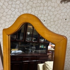 スタンドミラー　キャスター付きの画像