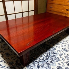 ケヤキ製 大型座卓の画像