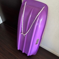 草スキー　そり　子供の画像