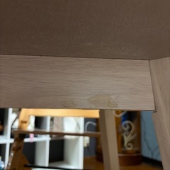 【日程調整中】丸テーブル　白　椅子2きゃく2脚の画像