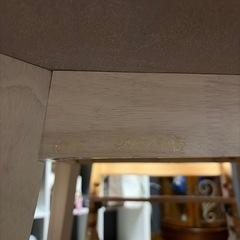 【日程調整中】丸テーブル　白　椅子2きゃく2脚の画像