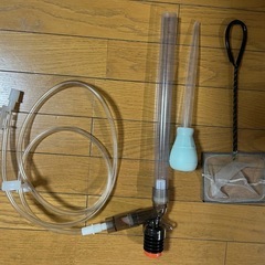 GEXグラススリム450+ライト＋ミクロソリウム（流木付き）＋GEXロータイプ60cm水槽＋上部ろ過装置60cm用＋掃除用ポンプ＋ヒーター＋ミニ扇風機＋ハサミセット
の画像