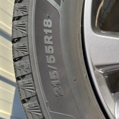 マツダアルミ付きスタッドレス215/55R18の画像