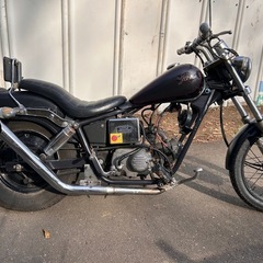 【動画あり】 JAZZ カスタム　前タイヤ新品リトルアメリカン　ジャズ50の画像