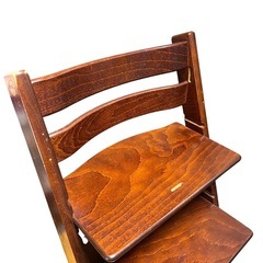 【希少・廃盤】STOKKE Tripp Trapp ウォルナットブラウン　チェアの画像