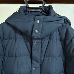 nano universe ダウンジャケット ネイビーLの画像