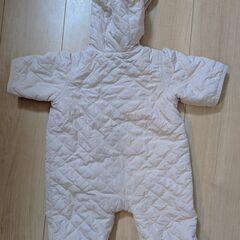 babyGap キルティングボディオール・ロンパース 薄ピンク 60の画像