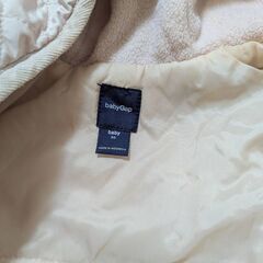 babyGap キルティングボディオール・ロンパース 薄ピンク 60の画像