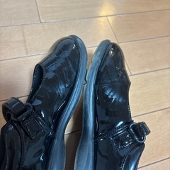 ムーンスター　20センチ　エナメル黒シューズの画像