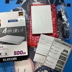 ELECOM 500GB 外付けSSDの画像