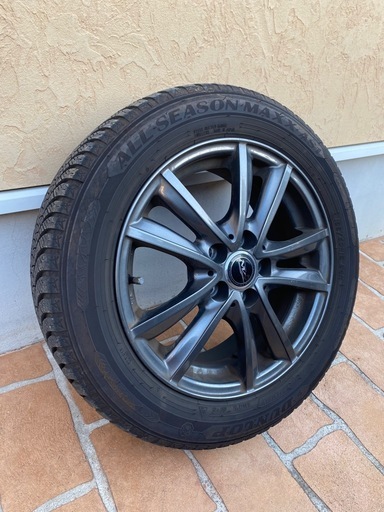 ダンロップ オールシーズンタイヤ 185/60R15 ホイール付き ４本