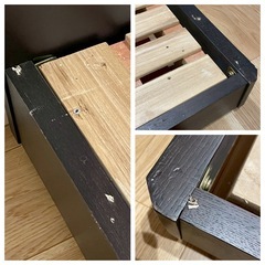 【出品:11/23まで】ダブルベッドフレーム&マットレスの画像