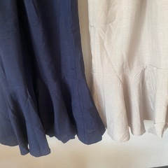 ビッグカラーワンピース2着セットの画像