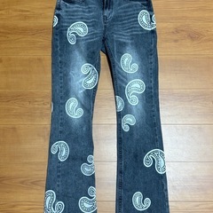 Bleached Paisley Flare Denim Pants ペイズリー デニムフレア パンツの画像