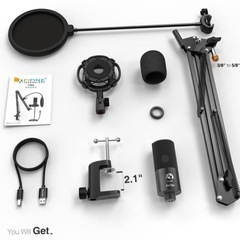 FIFINE T669 コンデンサーマイク PC用マイク 単一指向性 高音質の画像