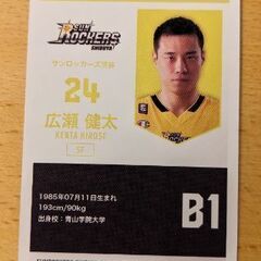 サンロッカーズ渋谷　広瀬の画像