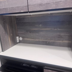 【日本製】食器棚 レンジ台 コンセント付 キッチンボード 完成品の画像