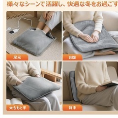 電気足温器 足元ヒーター 速暖 軽量 電源コード式 手両足用 男女兼用の画像