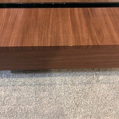 ニトリ　ガラスローテーブルの画像