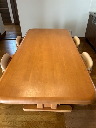 6点　ダイニングテーブルセット　アンティーク　北欧