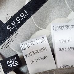 GUCCI(グッチ) 最高級イタリアンシルクの逸品。とろり艶やかなブラウス、いかがでしょうか？の画像